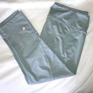 Light blue Crane & Lion workout capris